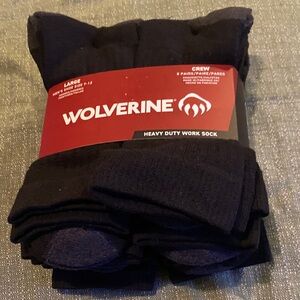 Wolverine Men's Crew Heavy Duty Socks - Dark Blue